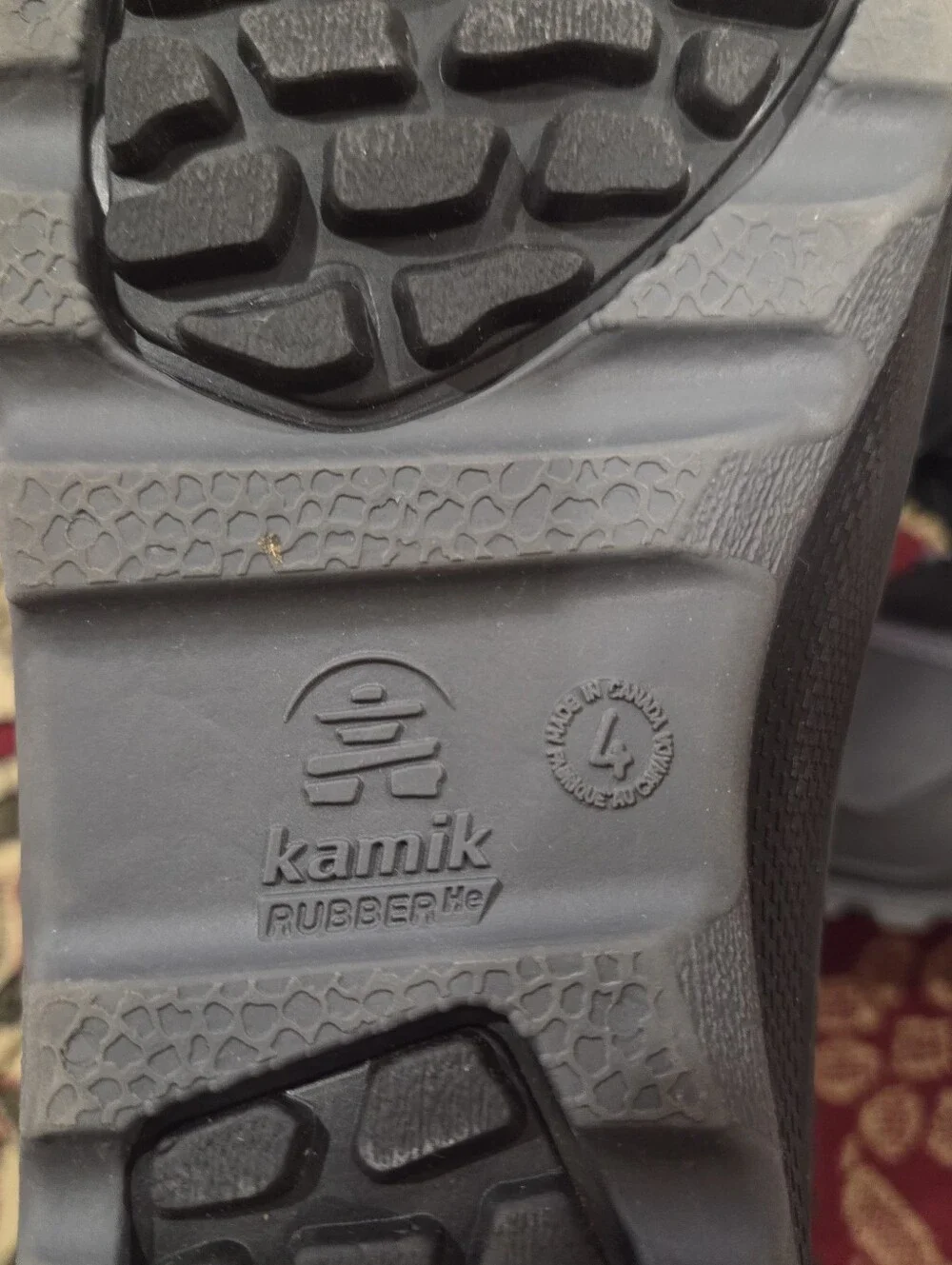 Kamik Black Winter Boots with Faux Fur Trim